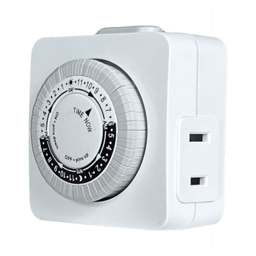 Hyper Tough Indoor Analog Mini Timer with 1 Polarized Outlet EasyOptionXY LLC