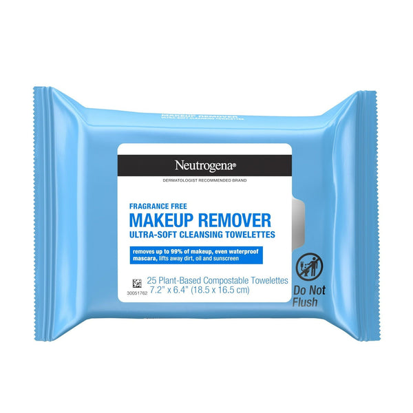 Neutrogena Makeup Remover Wipes & Face Cleansing Towelettes, Fragrance-Free, 25 Count EasyOptionXY LLC