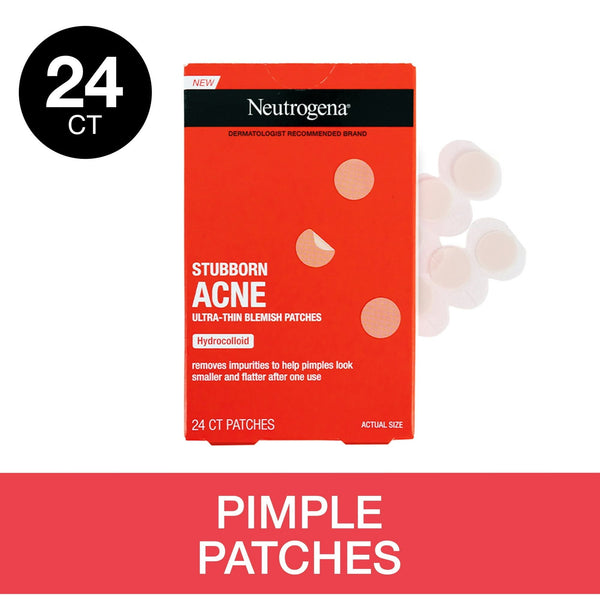 Neutrogena Stubborn Acne Hydrocolloid Acne Treatment Patch, 24 Ct EasyOptionXY LLC