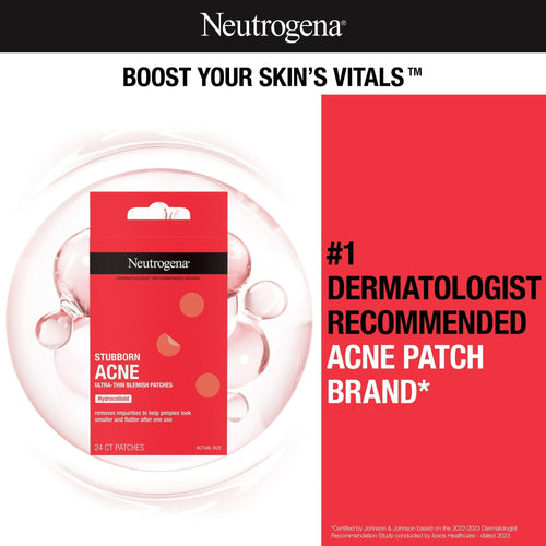 Neutrogena Stubborn Acne Hydrocolloid Acne Treatment Patch, 24 Ct EasyOptionXY LLC