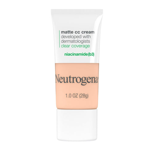 Neutrogena Clear Coverage Flawless Matte CC Cream, Shell, 1 oz EasyOptionXY LLC