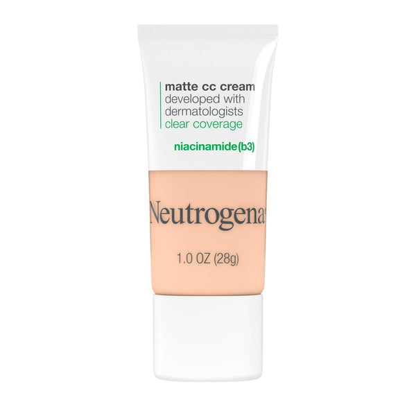 Neutrogena Clear Coverage Flawless Matte CC Cream, Shell, 1 oz EasyOptionXY LLC