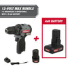 Hyper Tough 12-Volt Cordless Brushless Drill Plus 4 Ah Battery EasyOptionXY LLC