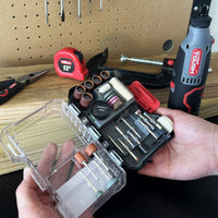 Hyper Tough 57-Piece Sanding and Polishing Rotary Tool Accessory Kit in Click Fit? Case, Model 43130CF EasyOptionXY LLC