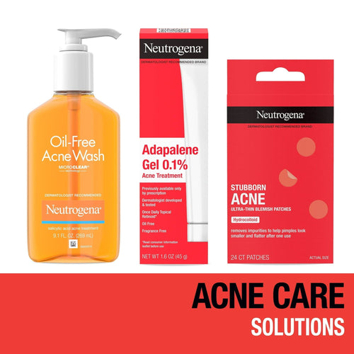 Neutrogena Acne Solutions: Cleanser, Treatment, & Patches, 3 Items EasyOptionXY LLC