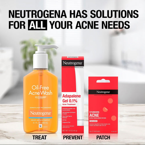 Neutrogena Acne Solutions: Cleanser, Treatment, & Patches, 3 Items EasyOptionXY LLC