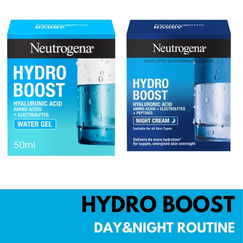 Neutrogena Hydro Boost Hydration Routine: Water Cream & Serum, 2 Items EasyOptionXY LLC