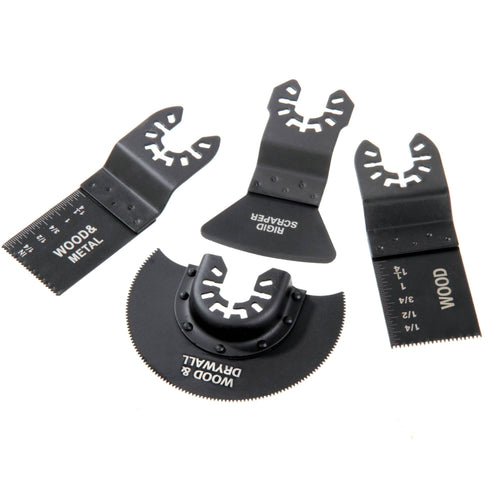 HyperTough 4 Piece Oscillating Wood and Metal Cutting Blade Kit, JB98005J EasyOptionXY LLC