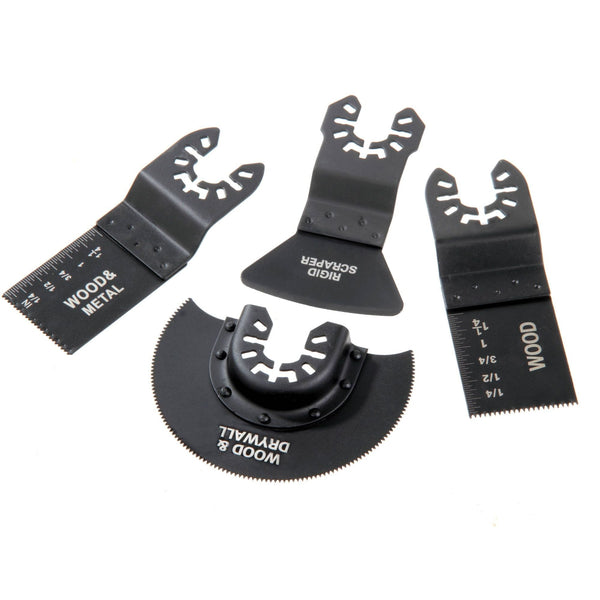 HyperTough 4 Piece Oscillating Wood and Metal Cutting Blade Kit, JB98005J EasyOptionXY LLC