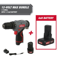 Hyper Tough 12-Volt Cordless Drill Plus 4 Ah Battery, 99303 EasyOptionXY LLC