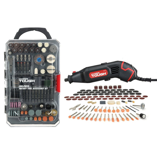 Hyper Tough Rotary Tool & 208-Piece Rotary Tool Accessory Kit EasyOptionXY LLC
