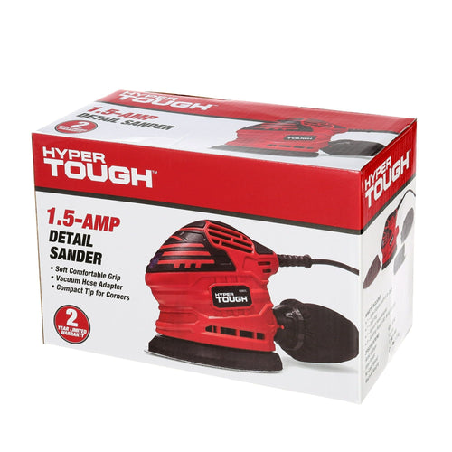 HyperTough 1.5-Amp Detail Sander with Sand Paper, Corded, AQ20037G EasyOptionXY LLC
