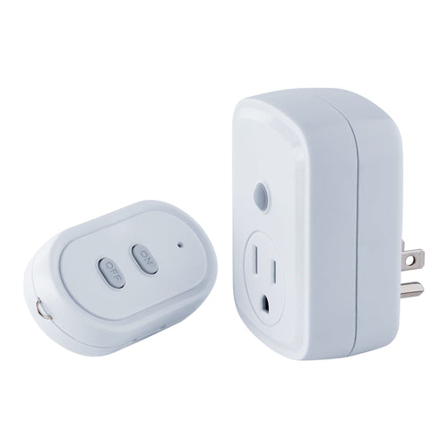 Hyper Tough Indoor 1-Outlet Wireless Remote Control, White EasyOptionXY LLC