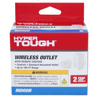 Hyper Tough Indoor 1-Outlet Wireless Remote Control, White EasyOptionXY LLC