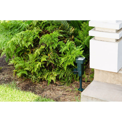 Hyper Tough, Six Outlet 3-Prong Grounded Stake Timer EasyOptionXY LLC