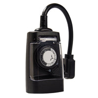 Hyper Tough, Analog Outdoor All-Weather Grounded Timer with 3 Prong Outlet EasyOptionXY LLC