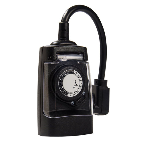 Hyper Tough, Analog Outdoor All-Weather Grounded Timer with 3 Prong Outlet EasyOptionXY LLC