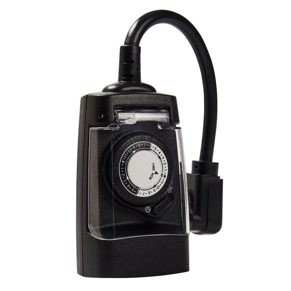Hyper Tough, Analog Outdoor All-Weather Grounded Timer with 3 Prong Outlet EasyOptionXY LLC