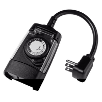 Hyper Tough, Analog Outdoor All-Weather Grounded Timer with 3 Prong Outlet EasyOptionXY LLC