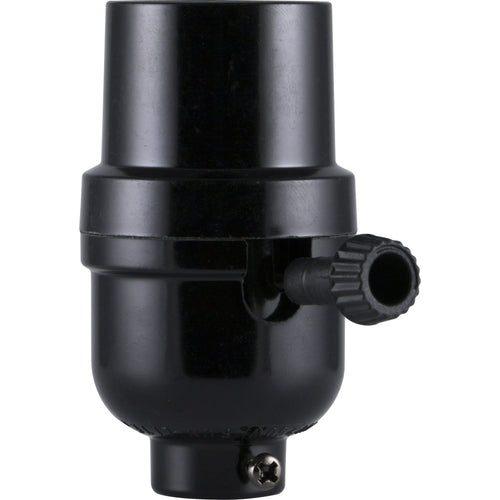 Hyper Tough 3-Way Lamp Socket, Black Finish, 52212, 1 piece EasyOptionXY LLC