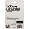 Hyper Tough 3-Way Lamp Socket, Black Finish, 52212, 1 piece EasyOptionXY LLC