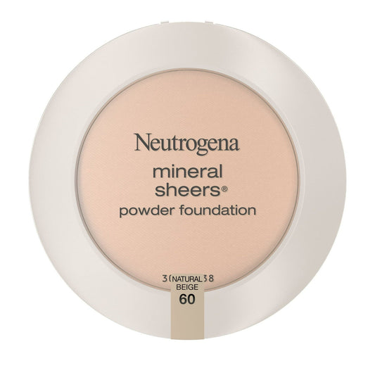 Neutrogena Mineral Sheers Powder Foundation, Natural Beige 60,.34 oz