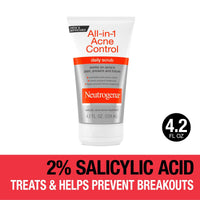 Neutrogena All-In-1 Acne Control Daily Facial Acne Scrub, 4.2 fl. oz EasyOptionXY LLC