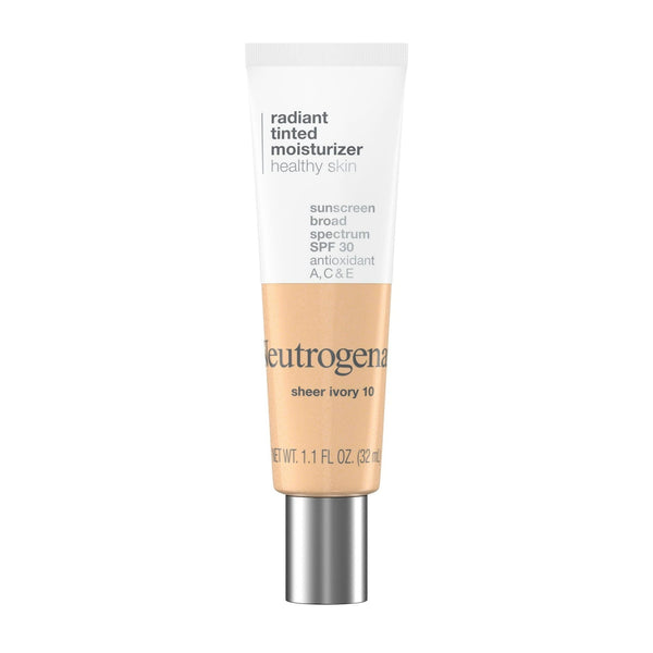 Neutrogena Radiant Tinted Face Moisturizer, Sheer Ivory 10, 1.1 fl. oz EasyOptionXY LLC