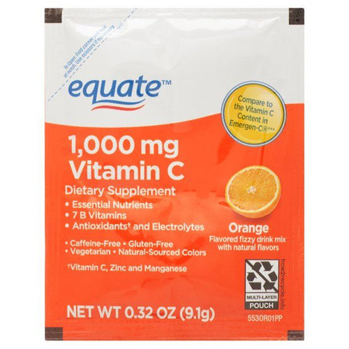 Equate 1000 mg Vitamin C Supplement; Orange Flavor; 30 Count EasyOptionXY LLC