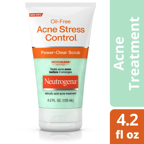 Neutrogena Oil-Free Acne Stress Control Power-Clear Face Scrub, Treatment, 4.2 fl. oz EasyOptionXY LLC