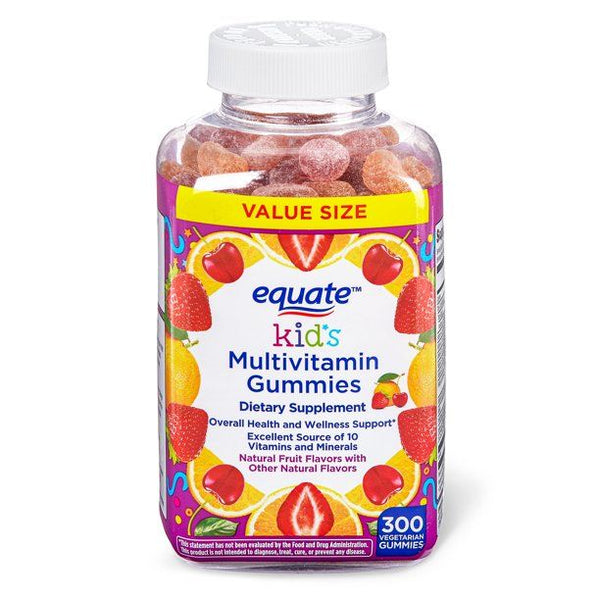 Equate Kid's Multivitamin Vegetarian Gummies Value Size; 300 Count EasyOptionXY LLC