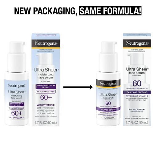 Neutrogena Ultra Sheer Moisturizing Serum, Vitamin E, SPF 60, 1.7 oz EasyOptionXY LLC
