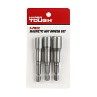 Hyper Tough 3 Pack Hex Shank Magnetic Nut Screwdriver Bits, New Condition EasyOptionXY LLC