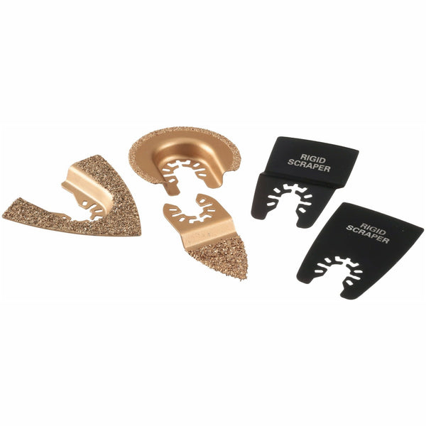 Hyper Tough 5 Piece Oscillating Tool Tile, Grout Cleaner and Removal Accessory Kit, JB98006J EasyOptionXY LLC