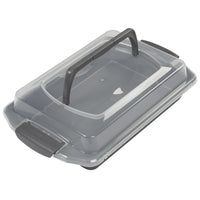 Wilton Bake It Better Steel Non-Stick Oblong Cake Pan with Lid, 13 x 9-inch EasyOptionXY LLC