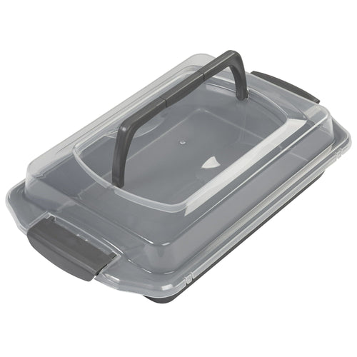 Wilton Bake It Better Steel Non-Stick Oblong Cake Pan with Lid, 13 x 9-inch EasyOptionXY LLC