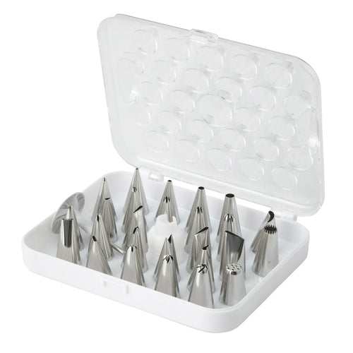 Wilton Deluxe Decorating Tip Set, 29-Piece, Stainless Steel and Plastic EasyOptionXY LLC