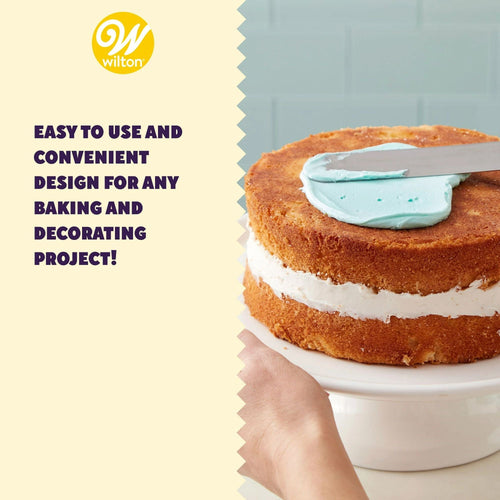 Wilton Angled Icing Spatula, 9-inch, Black & Silver EasyOptionXY LLC