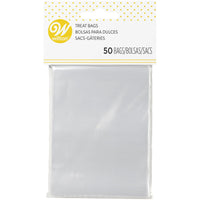 Wilton Treat Bags, Clear, 50 Ct For Cake Pops, Cookies, Brownies, And Other Tasty Gifts Or Goodie Bags EasyOptionXY LLC