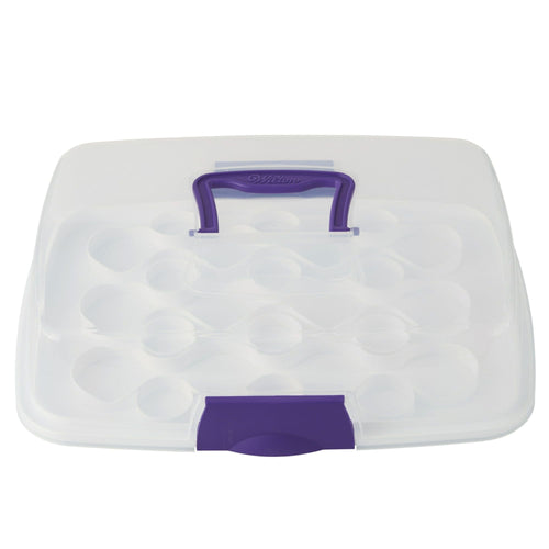 Wilton Oblong Cake and Cupcake Carrier, Practical Cupcake Container, Plastic EasyOptionXY LLC