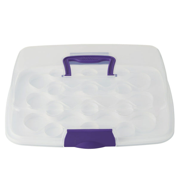 Wilton Oblong Cake and Cupcake Carrier, Practical Cupcake Container, Plastic EasyOptionXY LLC