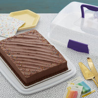 Wilton Oblong Cake and Cupcake Carrier, Practical Cupcake Container, Plastic EasyOptionXY LLC