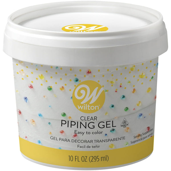Wilton Clear Piping Gel, Edible Adhesive for Fondant and Gum Paste Decorations, 10 oz., Unflavored EasyOptionXY LLC