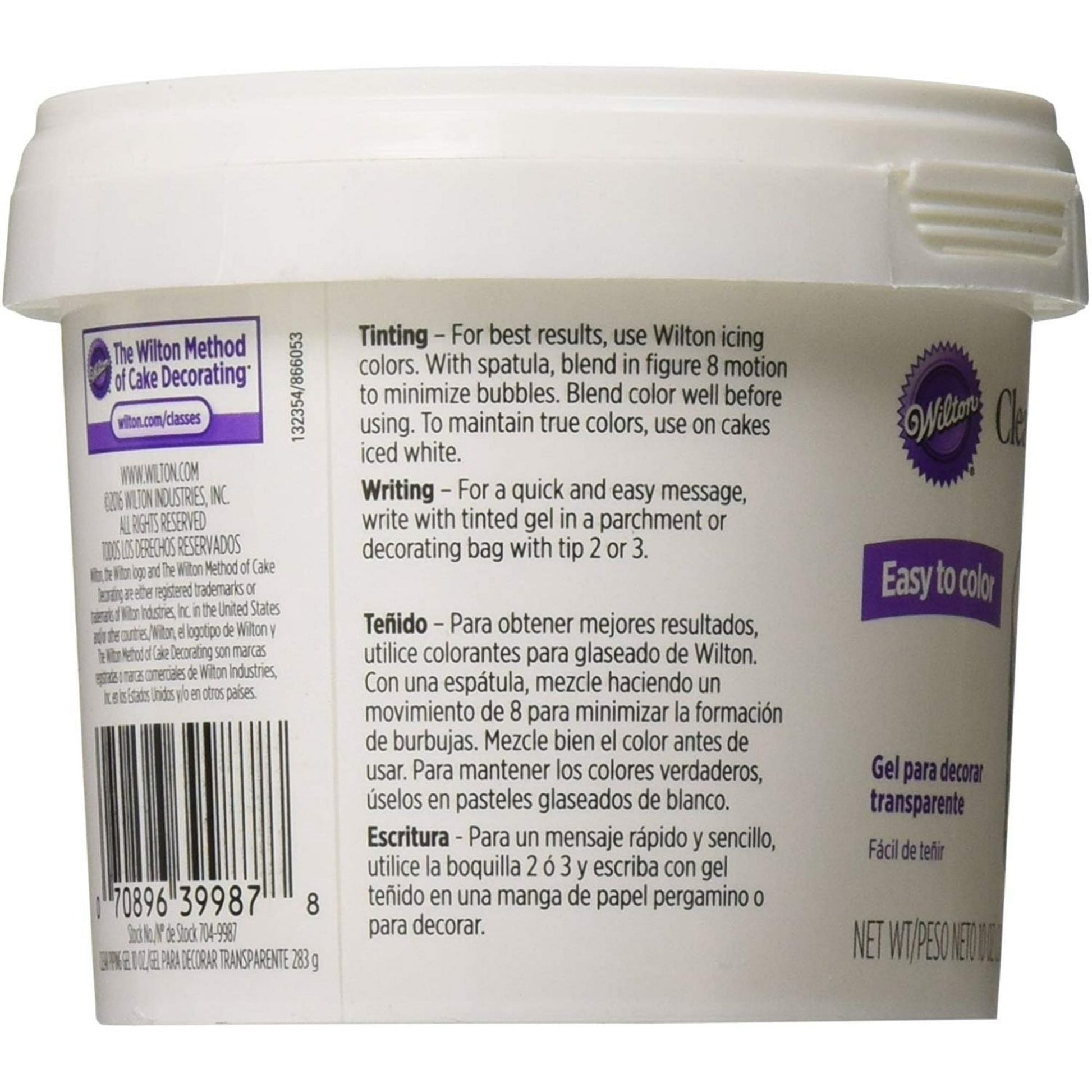 Wilton Clear Piping Gel, Edible Adhesive for Fondant and Gum Paste Decorations, 10 oz., Unflavored EasyOptionXY LLC