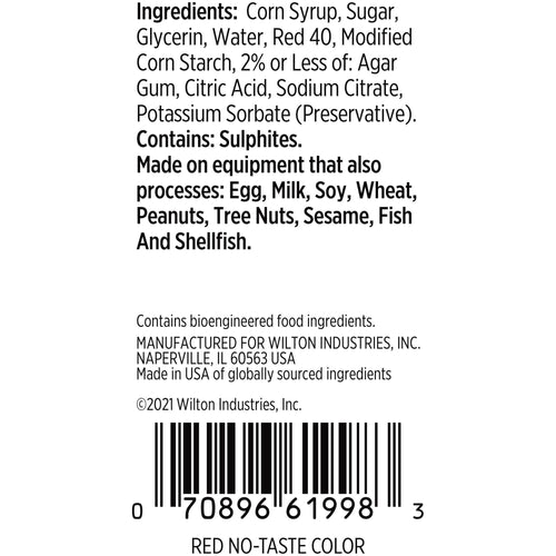 Wilton No-Taste Red Gel Food Coloring, 1 oz EasyOptionXY LLC