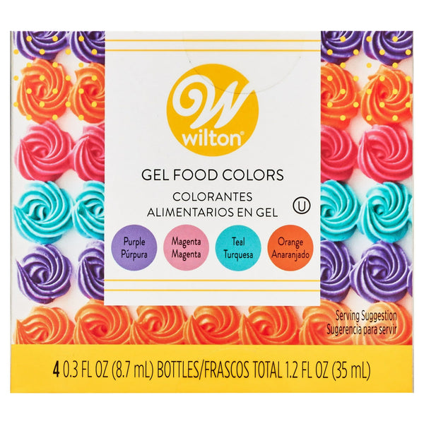 Wilton Neon Food Coloring Gel Icing Color Set, 4-Count EasyOptionXY LLC