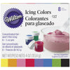 Wilton 8-Piece Gel Food Coloring Set, 4 oz. (Purple, Blue, Green, Black, Yellow, Orange, Pink, Red) EasyOptionXY LLC