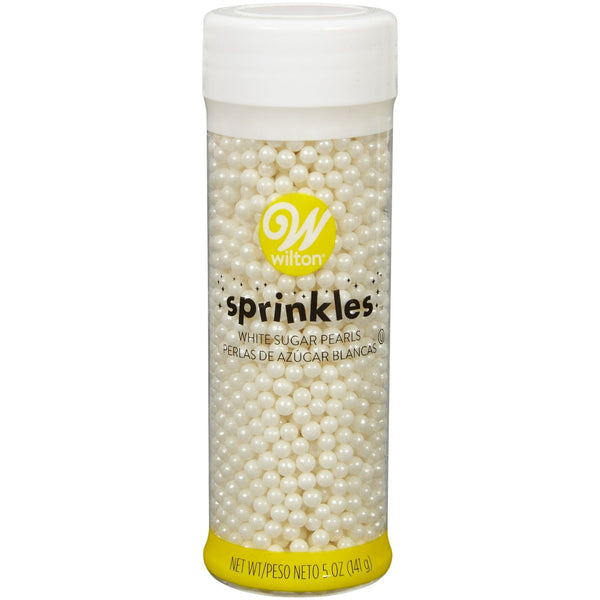 Wilton Sugar Pearl Sprinkles, Pearls for Cakes and Icing Decoration, 5 oz., White EasyOptionXY LLC