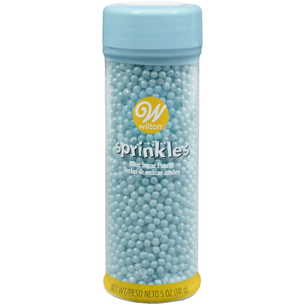 Wilton Blue Sugar Pearls, Blue Sprinkles Cakes, Cupcakes, Cookies or Molded Candies, 5 oz. EasyOptionXY LLC