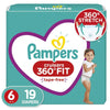 Pampers Cruisers 360 Fit Diapers, Active Comfort Size 6, 19 Count EasyOptionXY LLC